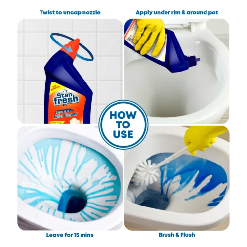 STANFRESH TOILET CLEANER ROSE 500 ML (PACK OF 2) - Image 3